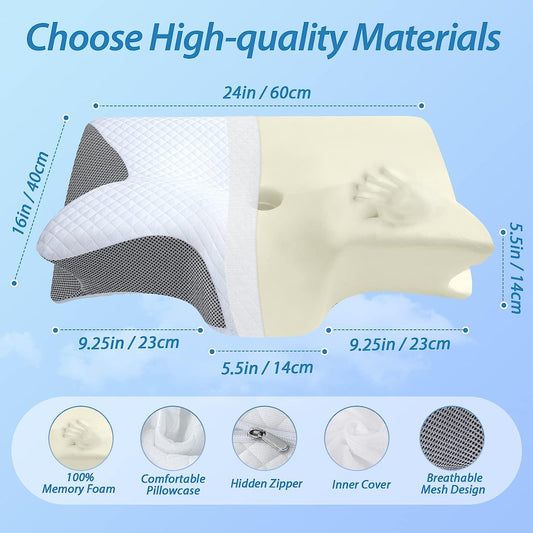 New style neck pillow memory pillow home sleeping pillow memory foam pillow core cervical pillow cervical pillow memory foam pillow