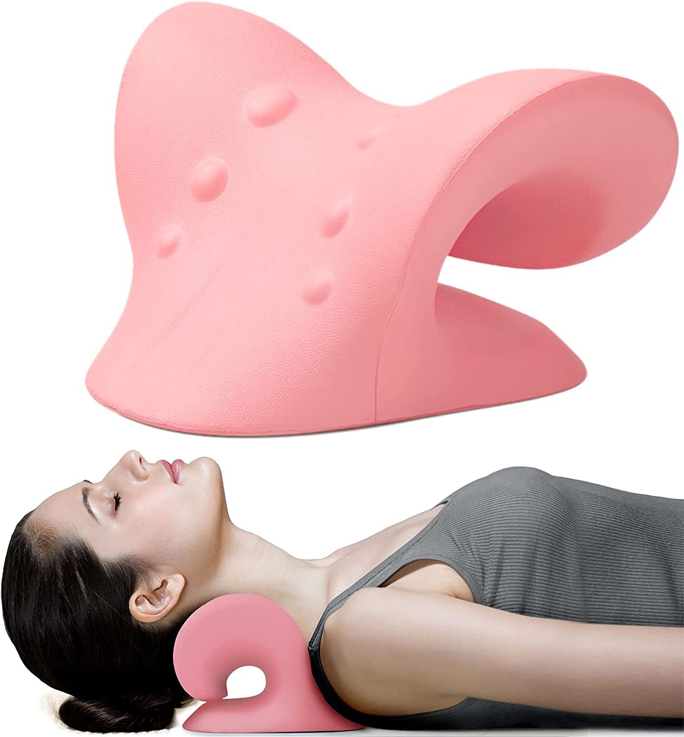 「スマホ対策 」ストレッチピロー ネックピロー 首枕 マッサージ